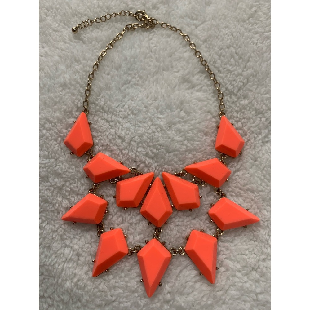 Orange statement necklace